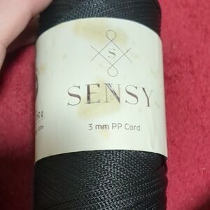 Black 3mm PP Cord